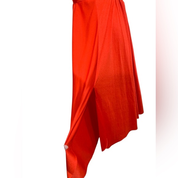 Vntg 70’s era orange dress with beaded details and strappy back - Picture 4 of 10